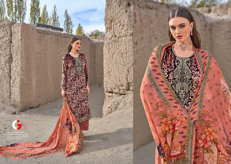 Deepsy Suits Gull Jee Ayleen Velvet With Neck Work Winter Wear Suit Collection