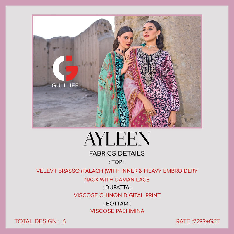 Deepsy Suits Gull Jee Ayleen Velvet With Neck Work Winter Wear Suit Collection