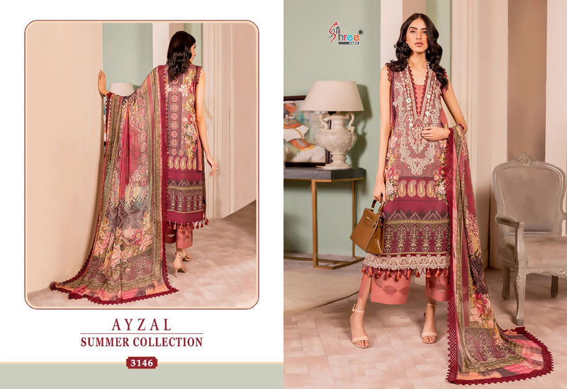 Shree Fabs Ayzal Summer Collection Cotton Print With Embroidery Patch Work Salwar Kameez