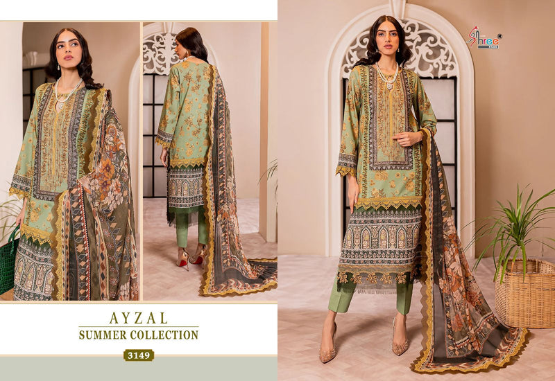Shree Fabs Ayzal Summer Collection Cotton Print With Embroidery Patch Work Salwar Kameez