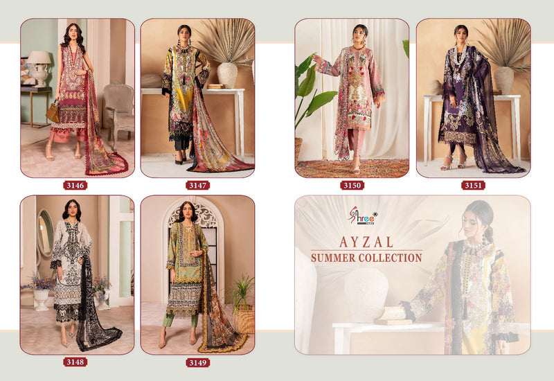 Shree Fabs Ayzal Summer Collection Cotton Print With Embroidery Patch Work Salwar Kameez
