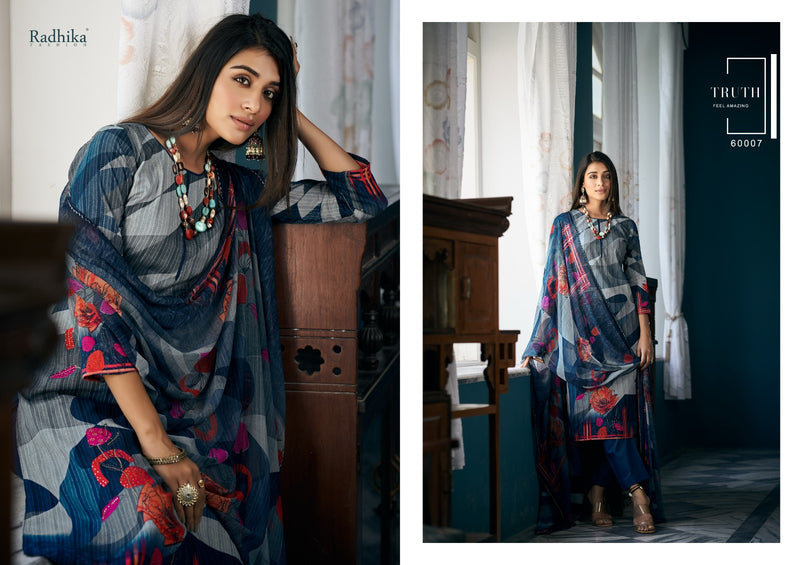 Radhika Fashion Azara Vol 51 Cotton Designer Printed Mashin Diamond Printed Salwar Kameez