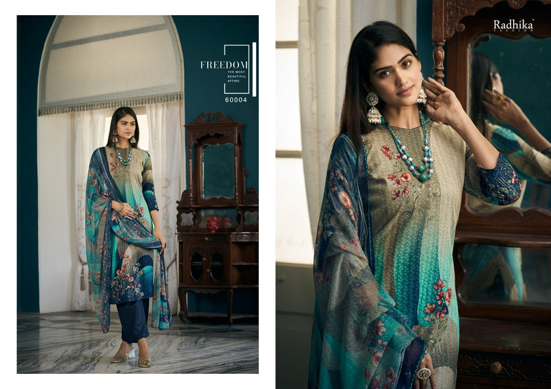 Radhika Fashion Azara Vol 51 Cotton Designer Printed Mashin Diamond Printed Salwar Kameez