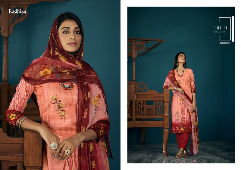 Radhika Fashion Azara Vol 51 Cotton Designer Printed Mashin Diamond Printed Salwar Kameez