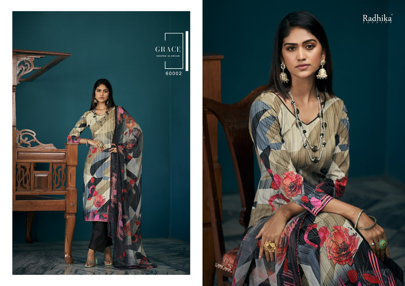 Radhika Fashion Azara Vol 51 Cotton Designer Printed Mashin Diamond Printed Salwar Kameez
