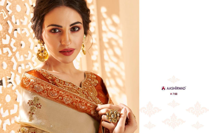 Aashirwad Creation Florence Dola Jacquard Heavy Embroidery Work Designer Partywear Salwar Suits