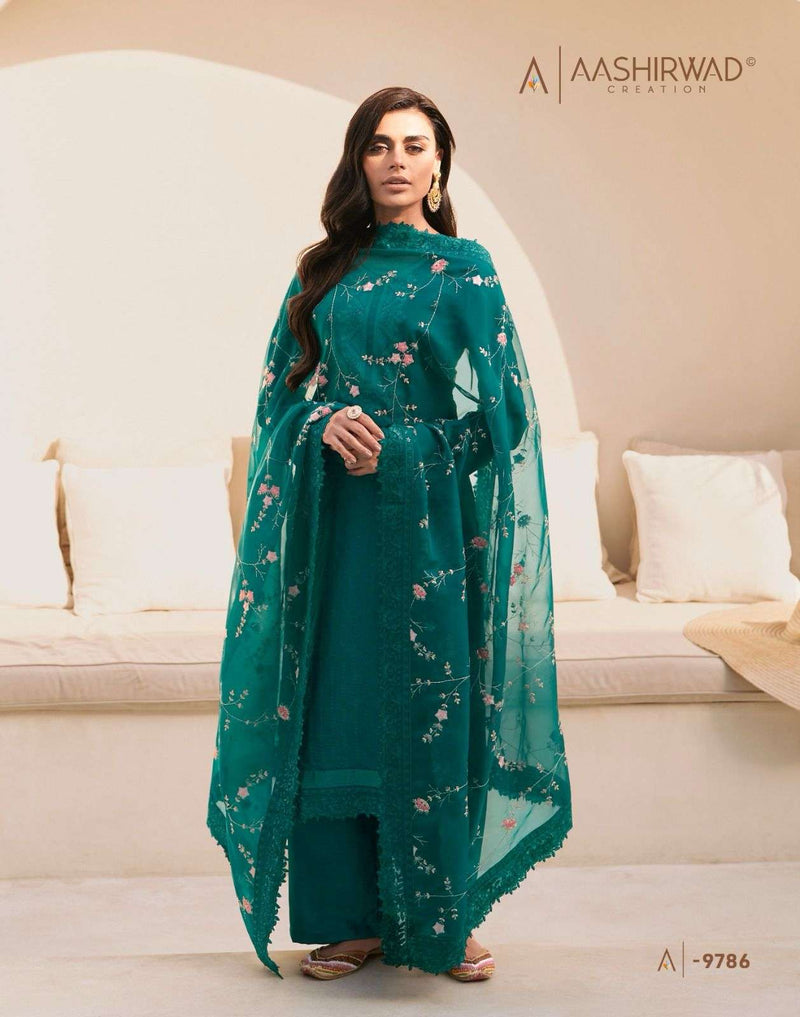 Aashirwad Creation Aafreen Dola Silk Beautiful Designer Salwar Kameez