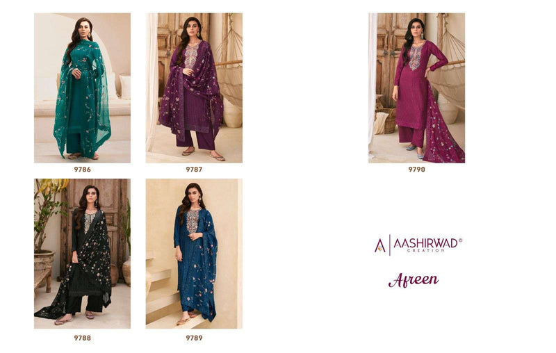 Aashirwad Creation Aafreen Dola Silk Beautiful Designer Salwar Kameez