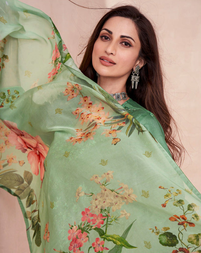 Aashirwad Creation Elora Premium Tussar Silk Stylish Wear Suit