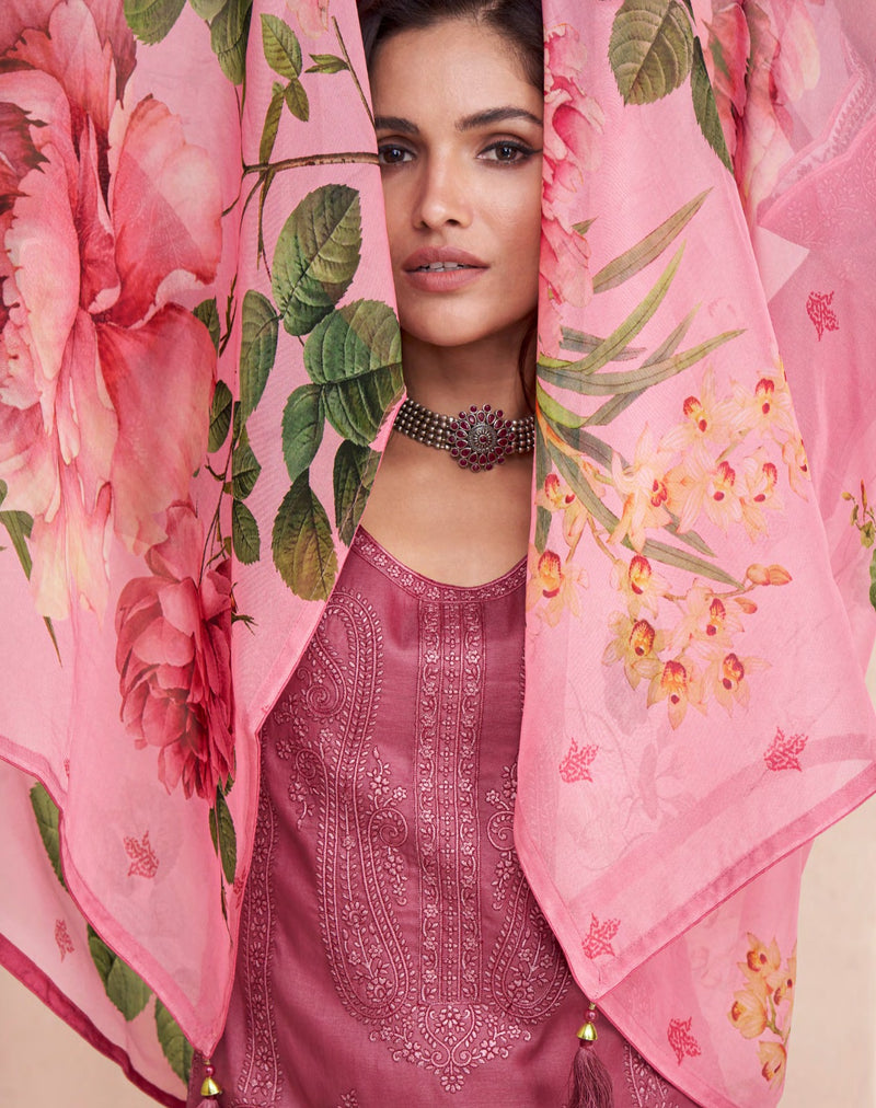 Aashirwad Creation Elora Premium Tussar Silk Stylish Wear Suit