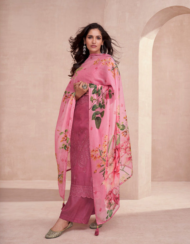 Aashirwad Creation Elora Premium Tussar Silk Stylish Wear Suit