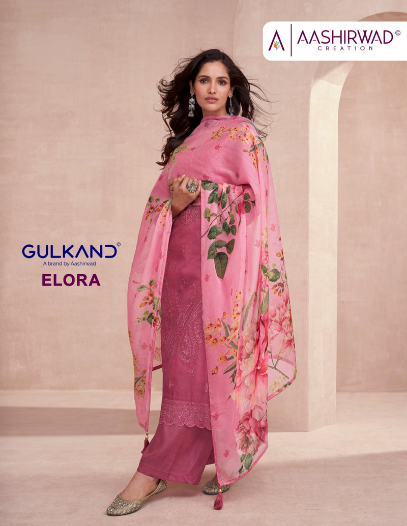 Aashirwad Creation Elora Premium Tussar Silk Stylish Wear Suit