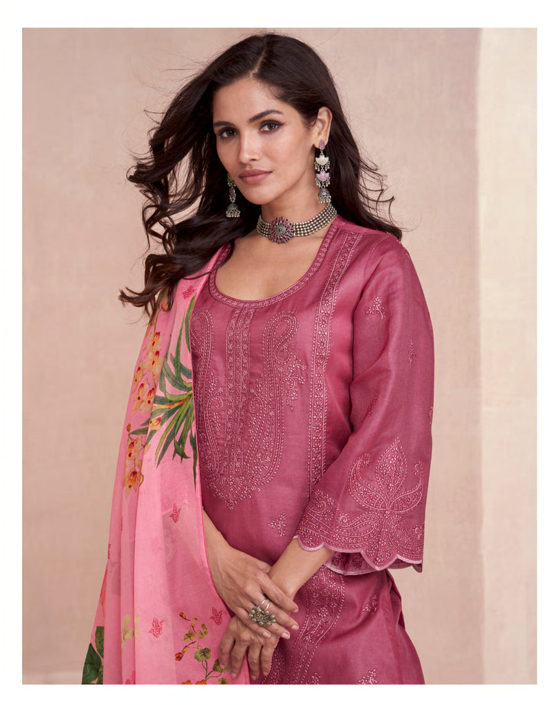 Aashirwad Creation Elora Premium Tussar Silk Stylish Wear Suit
