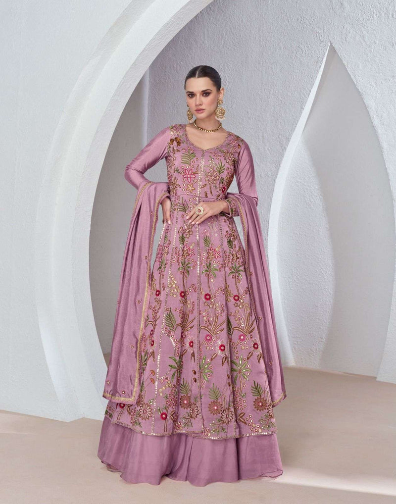 Aashirwad Creation Sabina Georgette Heavy Party Wear Dress