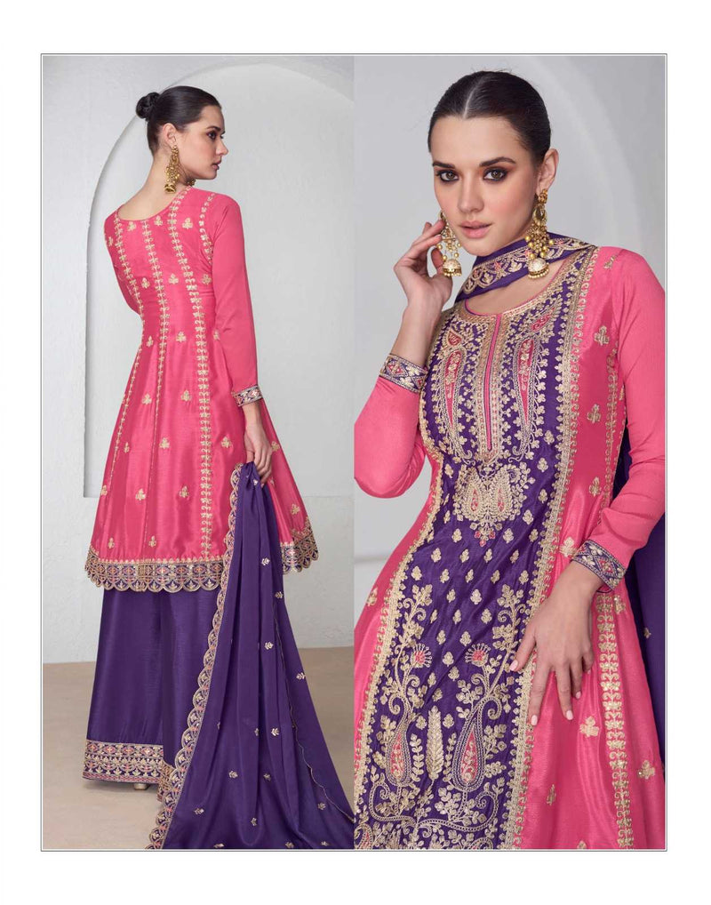Aashirwad Creation Shanaya Premium Chinon Silk Fancy Wear Kurti Collection