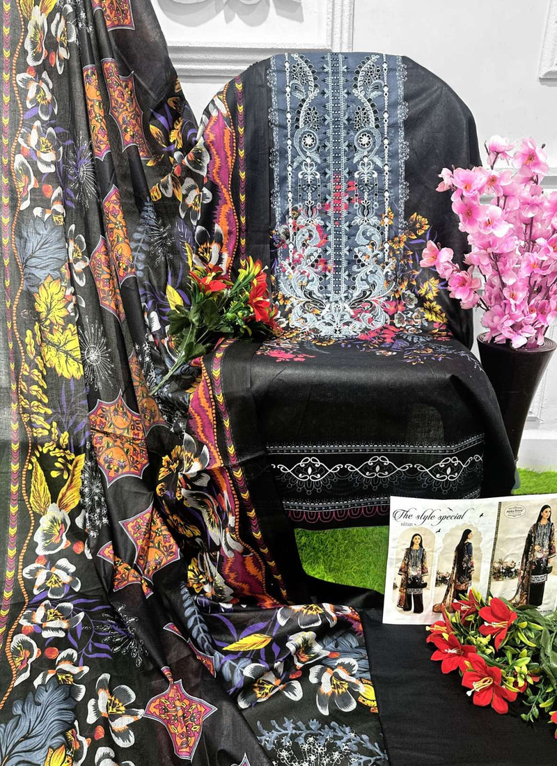 Agha Noor Rangrez Vol 1 Lawn Cotton Fancy Designer Daily Wear Salwar Suit