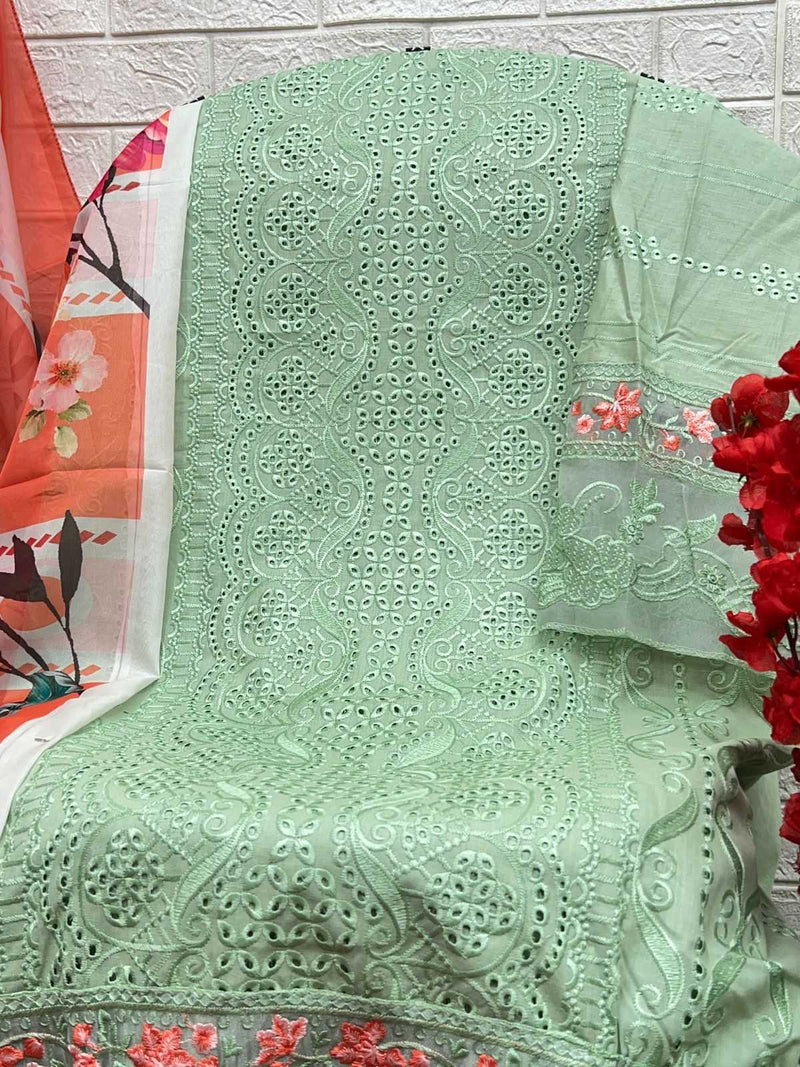 Al Khushbu Maryam Hussain Vol 4 Pure Cambric Cotton With Heavy Embroidered Salwar Kameez