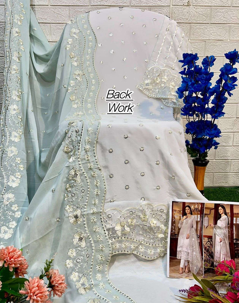 Al Khushbu Afifa Vol 2 Georgette Heavy Embroidered Pakistani Salwar Kameez