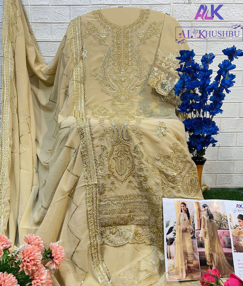 Al Khushbu Afifa Vol 2 Georgette Heavy Embroidered Pakistani Salwar Kameez