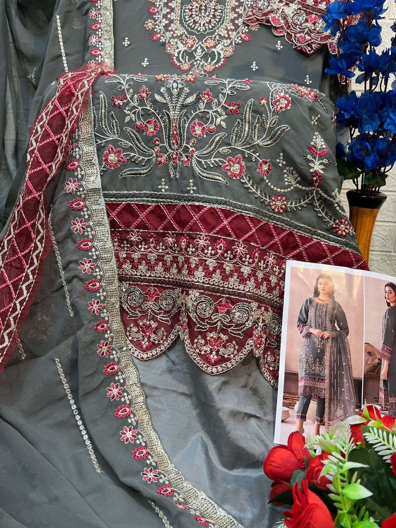 Al Khushbu Afifa Vol 2 Georgette Heavy Embroidered Pakistani Salwar Kameez