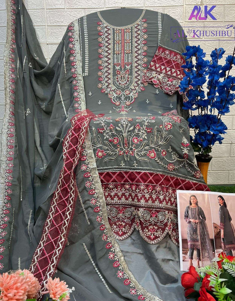 Al Khushbu Afifa Vol 2 Georgette Heavy Embroidered Pakistani Salwar Kameez