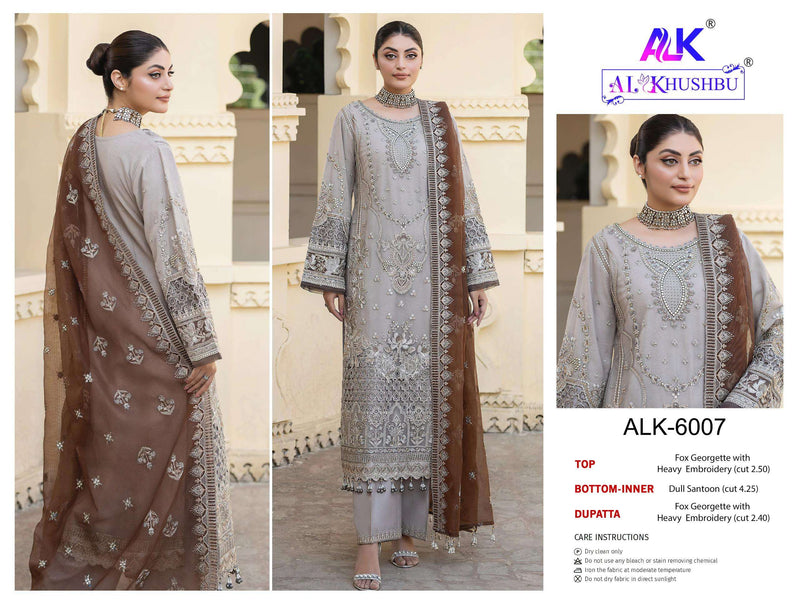 Al Khushbu Agha Noor Vol 2 Pure Georgette Heavy Embroidery Work Pakistani Suit