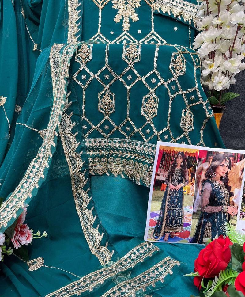 Al Khushbu Zahra Rubab Vol 3 Pure Georgette Embroidered Salwar Kameez