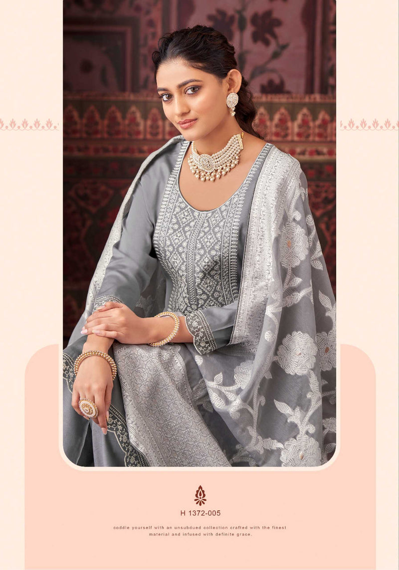 Alok Suit Classic Touch Vol 13 Pure Jam Cotton Lucknowi Thread Work Salwar Suit