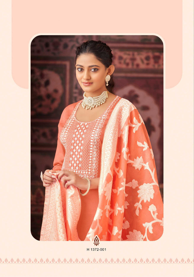 Alok Suit Classic Touch Vol 13 Pure Jam Cotton Lucknowi Thread Work Salwar Suit