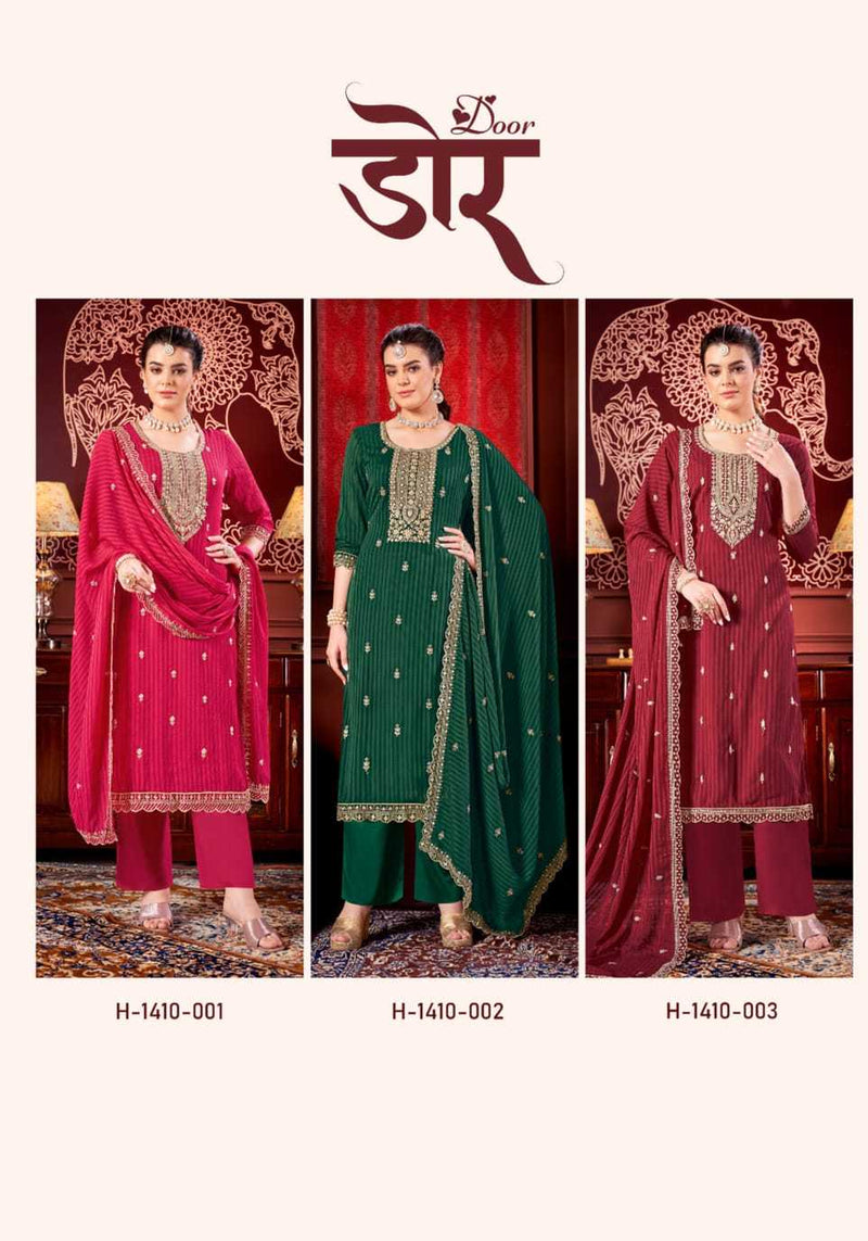 Alok Suit Door Premium Self Embroidery Work Salwar Suit