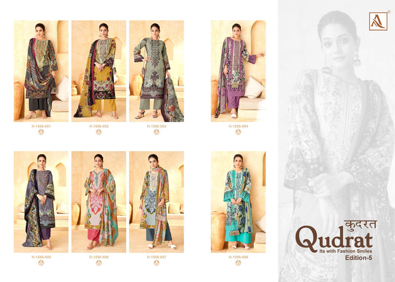 Alok Suit Qudrat Edition Vol 5  Cotton Digital Pakistani Print With Fancy Embroidery Salwar Kameez
