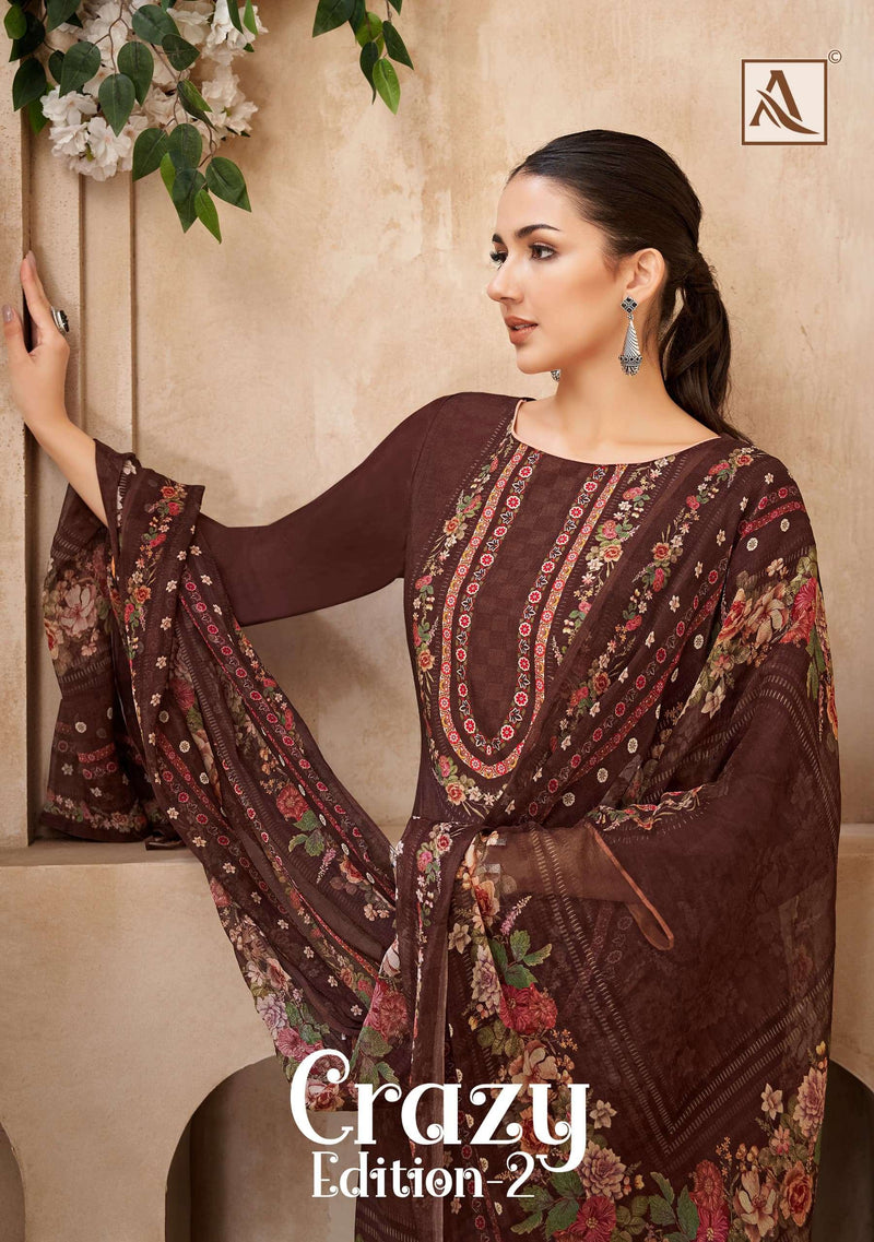 Alok Suits Crazy Edition Vol 2 Viscose Maslin Handwork Designer Salwar Kameez
