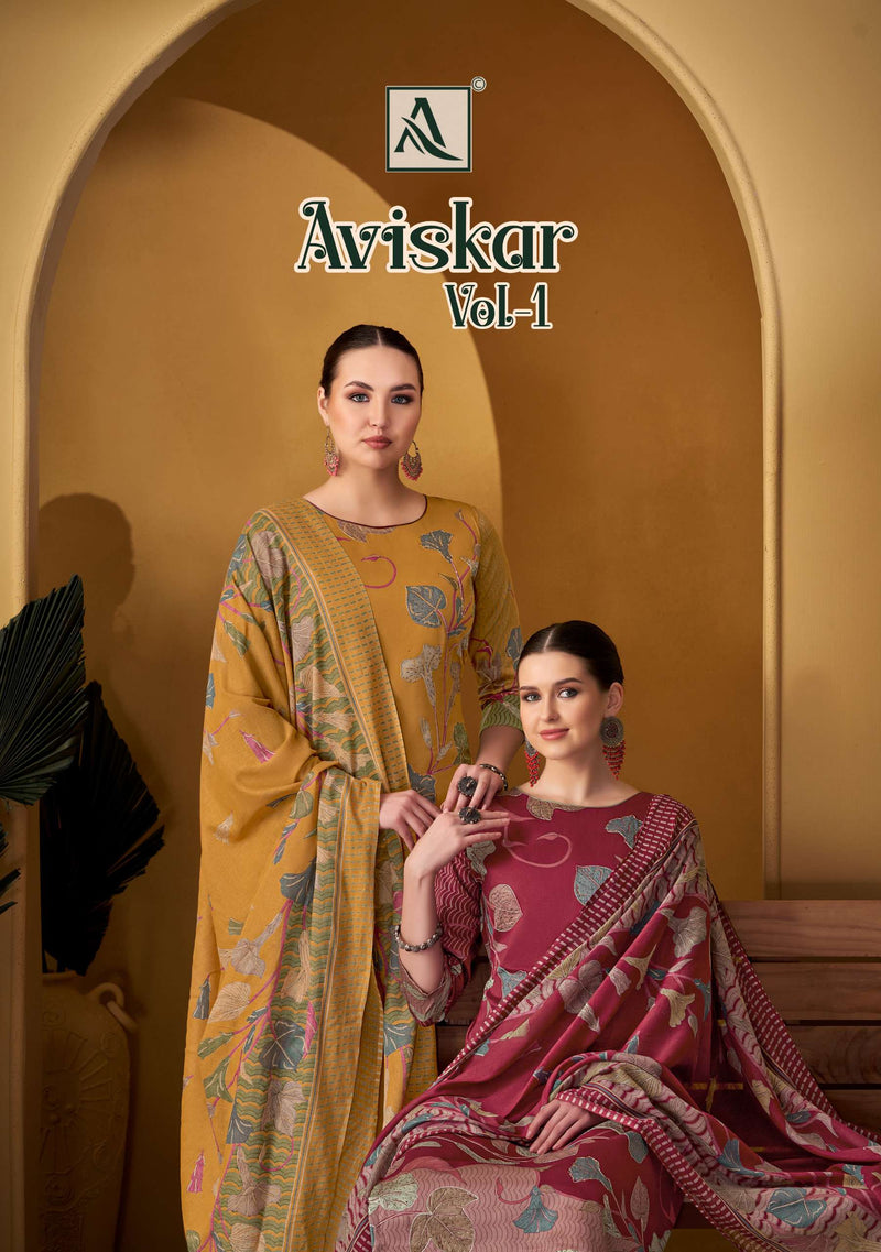Alok Suit Avishkar Pure Jam Cotton Handwork Designer Salwar Suit