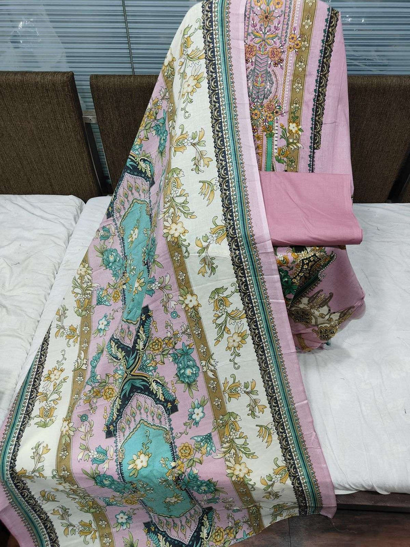 Alok Suit Qudrat Edition Vol 9 Pure Cambric Cotton Pakistani Suit