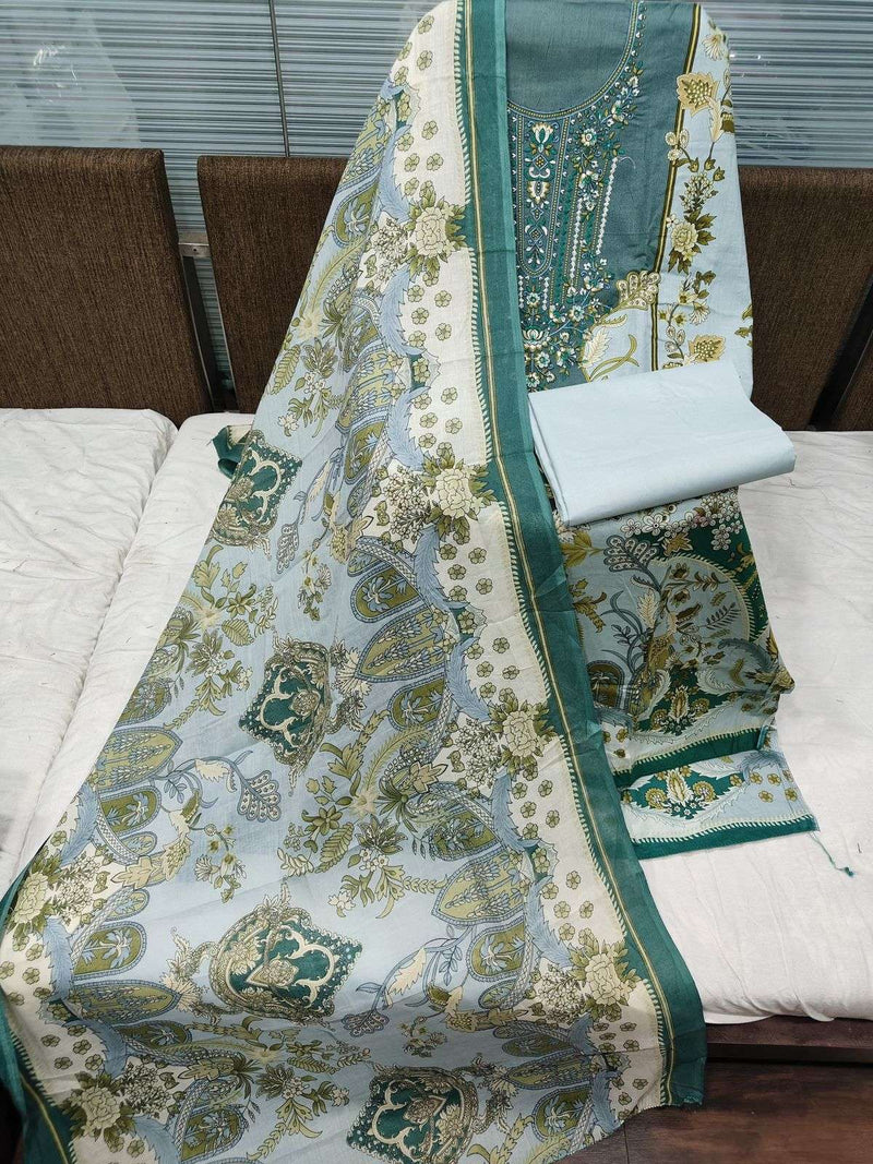 Alok Suit Qudrat Edition Vol 9 Pure Cambric Cotton Pakistani Suit