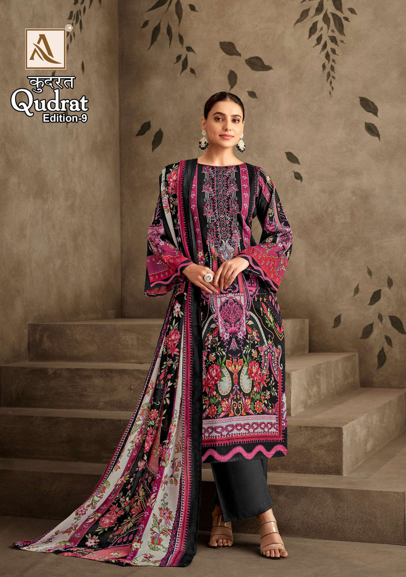 Alok Suit Qudrat Edition Vol 9 Pure Cambric Cotton Pakistani Suit
