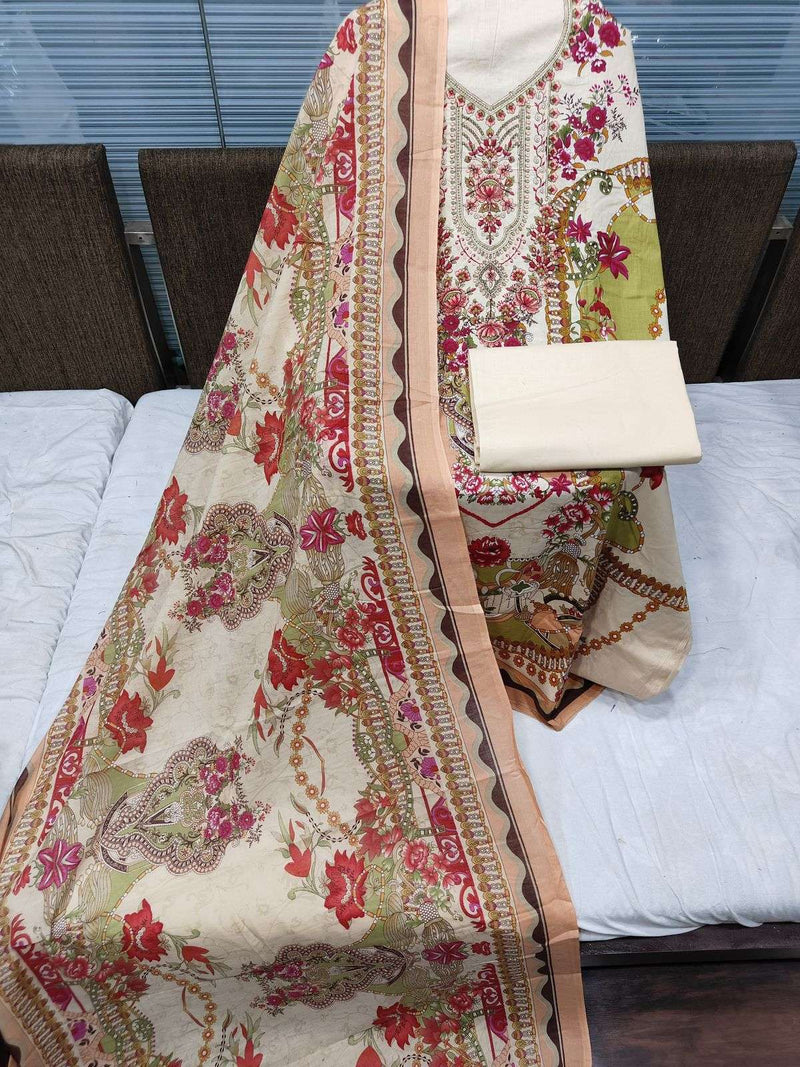 Alok Suit Qudrat Edition Vol 9 Pure Cambric Cotton Pakistani Suit