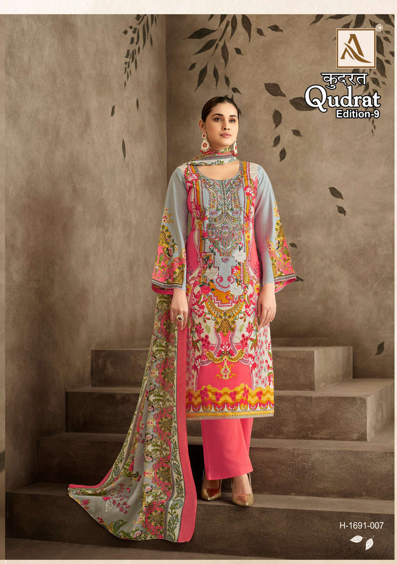 Alok Suit Qudrat Edition Vol 9 Pure Cambric Cotton Pakistani Suit
