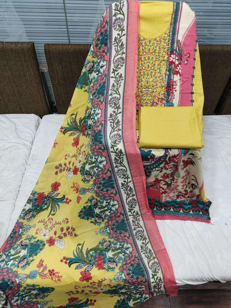 Alok Suit Qudrat Edition Vol 9 Pure Cambric Cotton Pakistani Suit