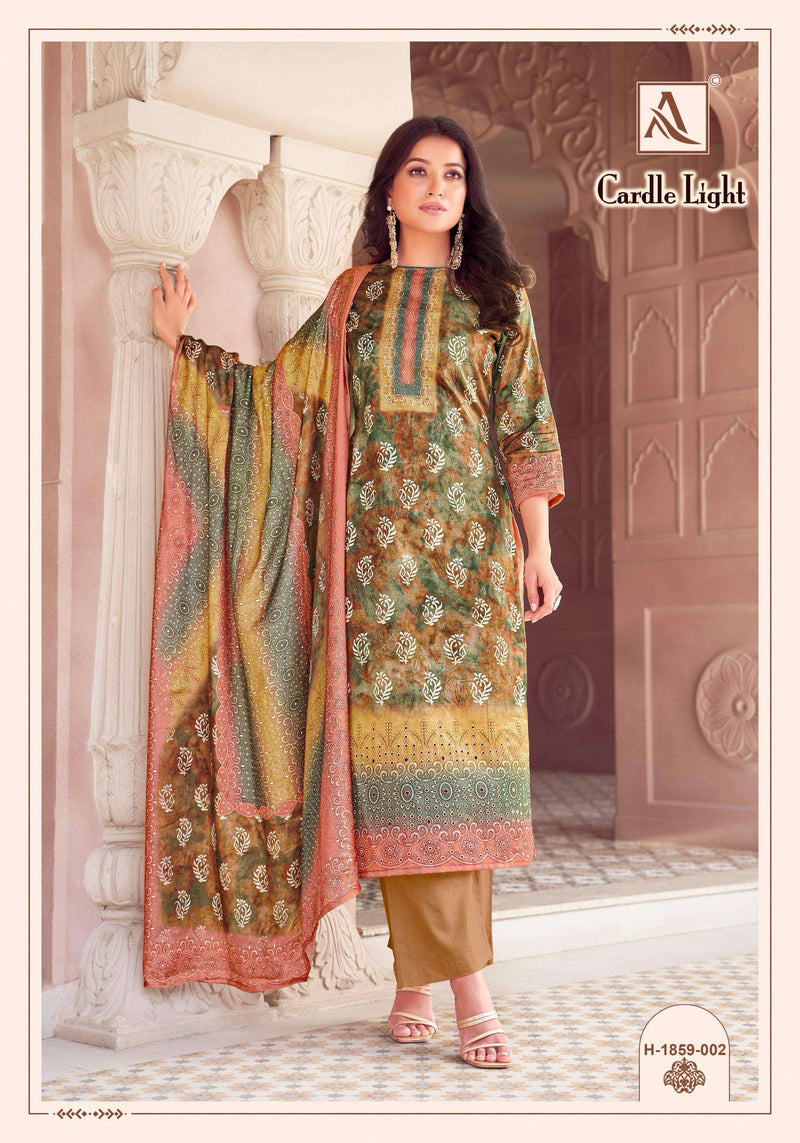 Alok Suits Carle Light Jam Cotton Digital Print Work Salwar Suit