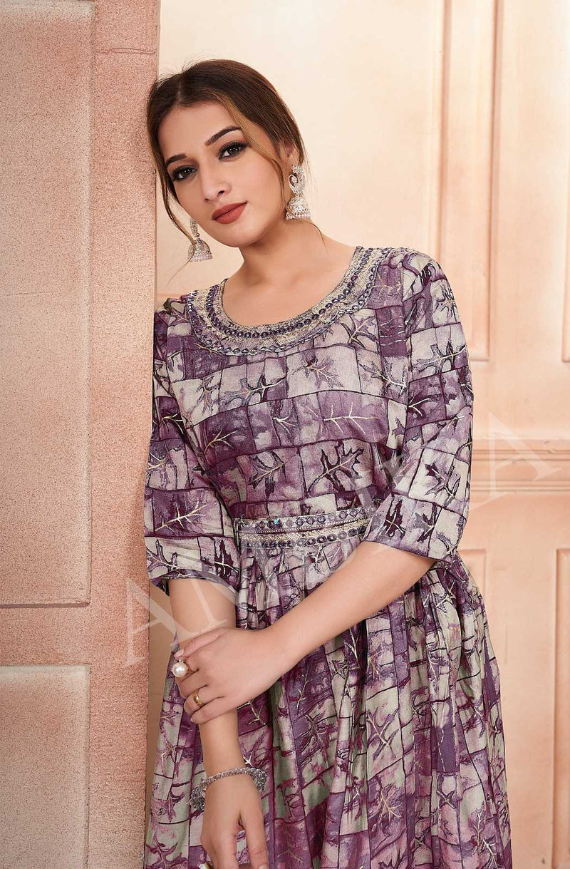 Ambika Kurtis Jalwan Vol 3 Mill Print Modal Foil Combo Set Of Long Kurti