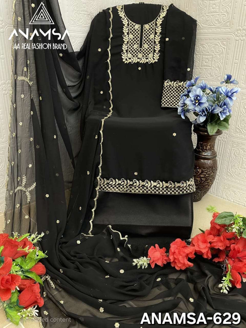 Anamsa 629 Fox Georgette Heavy Embroidered Sequence Work Salwar Suit
