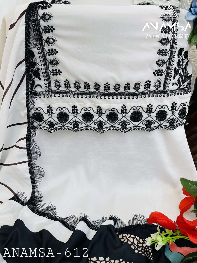 Anamsa 612 Pure Fox Georgette Embroidered Sequence Work Salwar Suit