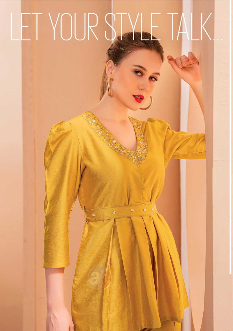Anju Fab Showy Vol 2 Viscose Nylon Fancy Stylish Handwork Cord Set