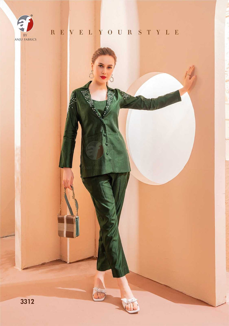 Anju Fab Showy Vol 2 Viscose Nylon Fancy Stylish Handwork Cord Set