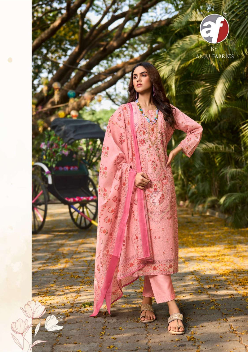 Anju Fabrics Flairs Vol 3 Cotton Pakistani Print Designer Combo Set Kurti