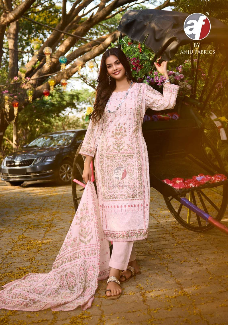 Anju Fabrics Flairs Vol 3 Cotton Pakistani Print Designer Combo Set Kurti