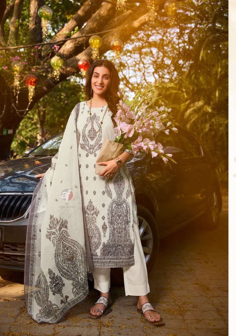 Anju Fabrics Flairs Vol 3 Cotton Pakistani Print Designer Combo Set Kurti