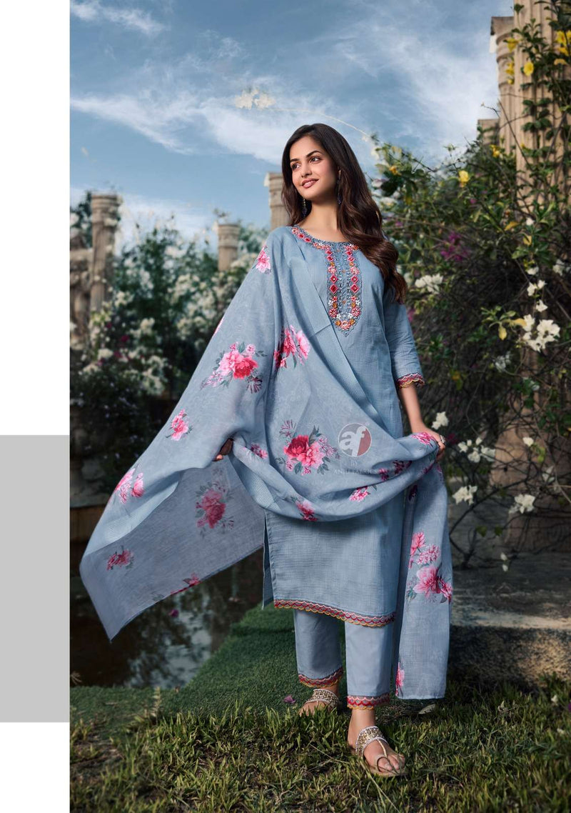 Anju Fabrics Patterns Vol 3 Pure Cotton Fancy Designer Wear Kurti