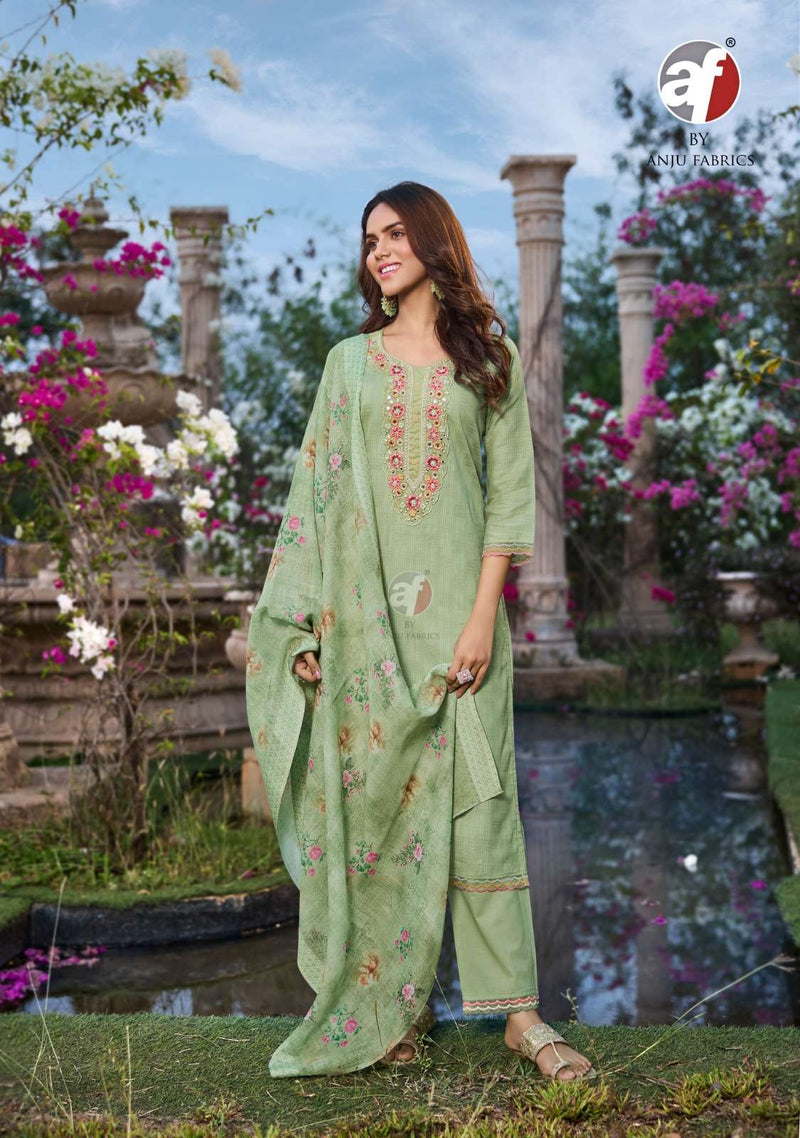 Anju Fabrics Patterns Vol 3 Pure Cotton Fancy Designer Wear Kurti